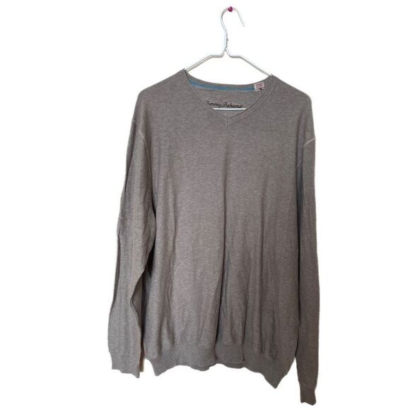 Tommy Banama Mens V-neck Sweater XL Cotton Bland - Picture 1 of 6